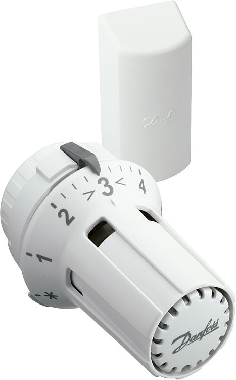 Thermostatkopf Danfoss RAW 5012, Farbe RAL 9016, weiß Fernfühler