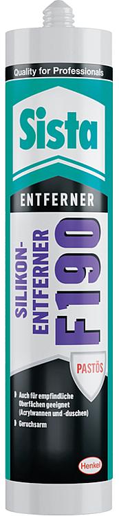 Silikonentferner SISTA F190 transparent 300ml Kartusche Silikonentferner SISTA F190 transparent 300ml Kartusche