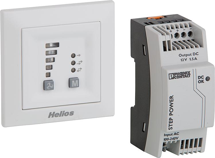 KWL 45 STS-HS Helios Steuerung zum Einbau in Hut- schiene KWL 45 STS-HS Helios Steuerung zum Einbau in Hut- schiene
