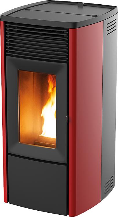 Pelletofen Ego Air 8 M2 Maestro Grundgerät mit Verkeidung Metall Bordeaux, 8,1KW Pelletofen Ego Air 8 M2 Maestro Grundgerät mit Verkeidung Metall Bordeaux, 8,1KW