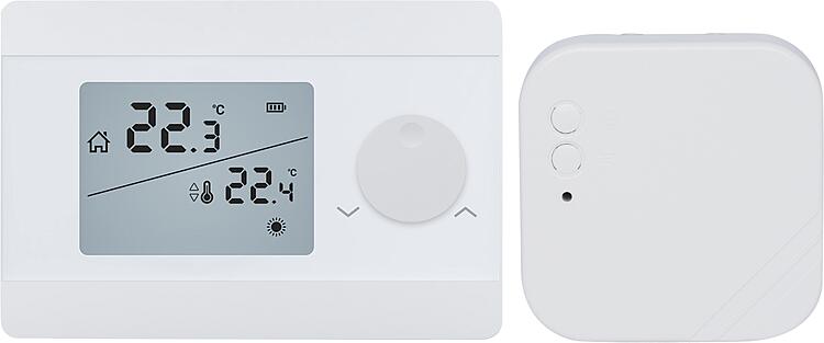 Funk-Raumthermostat Digital, Imit Silver TA/RF S Funk-Raumthermostat Digital, Imit Silver TA/RF S