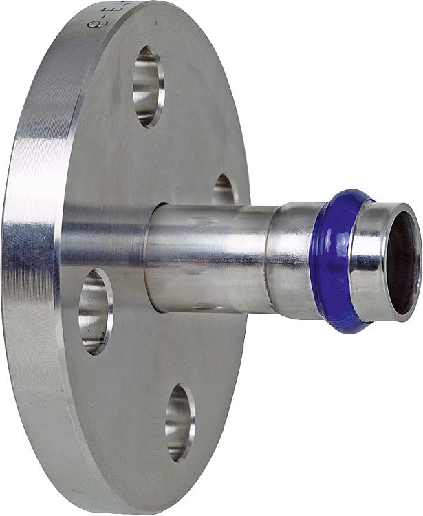 Edelstahl Pressfitting Flansch 15mm, PN 16, V-Kontur Edelstahl Pressfitting Flansch 15mm, PN 16, V-Kontur