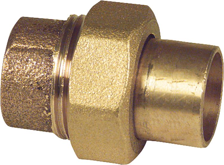 Rotgußlötfittings 54mm 4330 Verschraubung flachdichtend Rotgußlötfittings 54mm 4330 Verschraubung flachdichtend