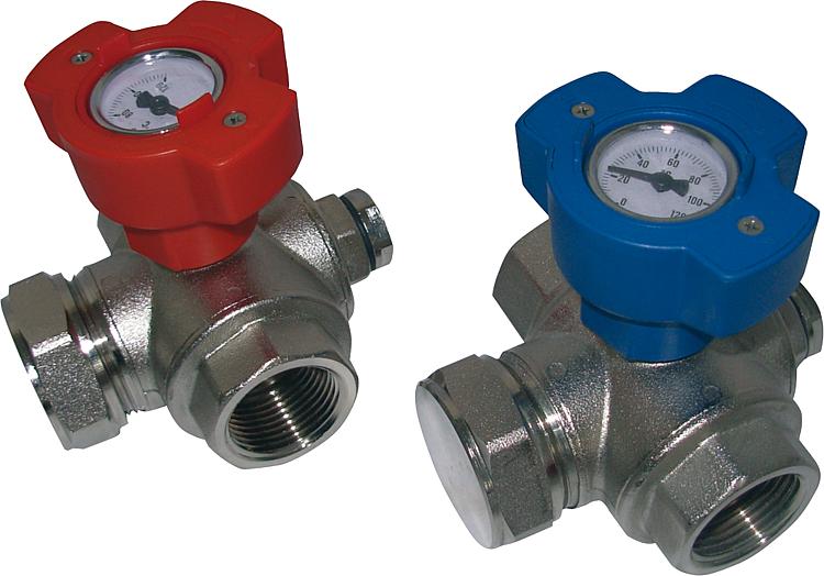 Multifunktionskugelhahn-Set für Wärmetauscher 1 1/4" Multifunktionskugelhahn-Set für Wärmetauscher 1 1/4"