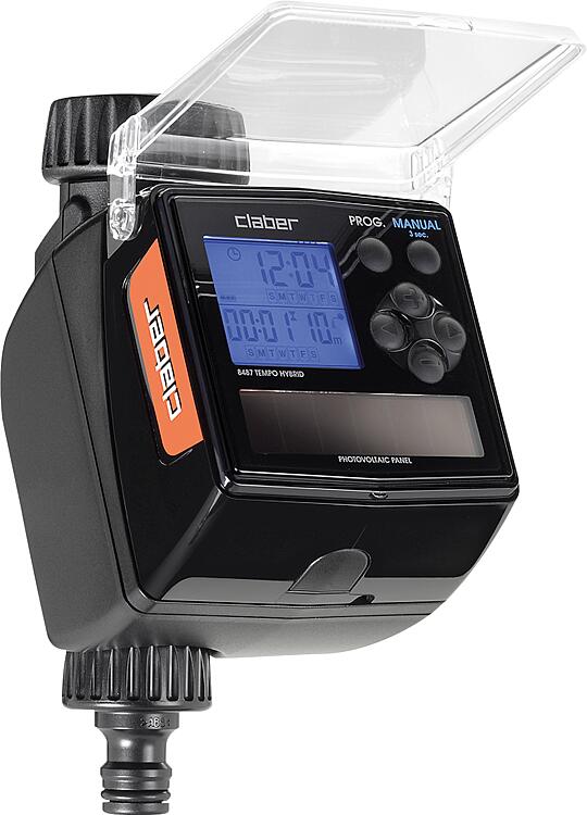 Automatischer Bewässerungscomputer Tempo Hybrid, Einkreis, DN 20(3/4"), mit integriertem PV-Modul Automatischer Bewässerungscomputer Tempo Hybrid, Einkreis, DN 20(3/4"), mit integriertem PV-Modul