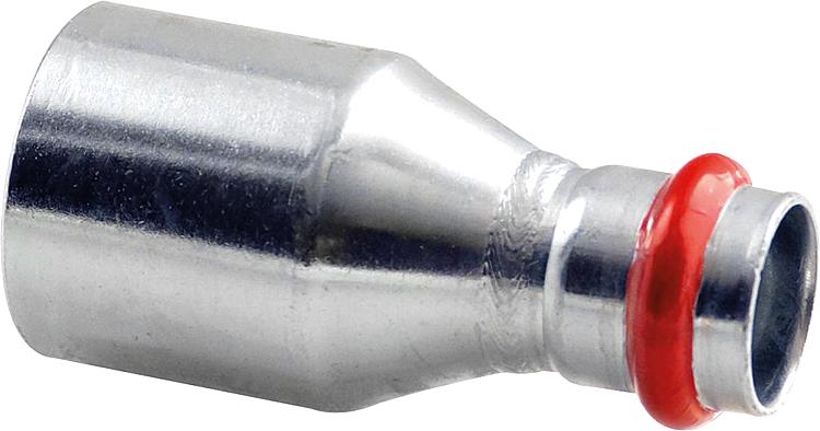 C-Stahl Pressfitting V-Kontur Reduziertsück 18 x 15 mm C-Stahl Pressfitting V-Kontur Reduziertsück 18 x 15 mm