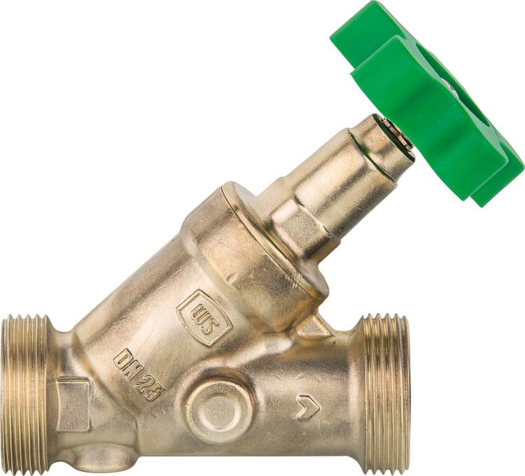 Freistromventil WS DN15(1/2") nichtst.Spindel ohne Entl.,DN20 (3/4")AG,flachd. Freistromventil WS DN15(1/2") nichtst.Spindel ohne Entl.,DN20 (3/4")AG,flachd.