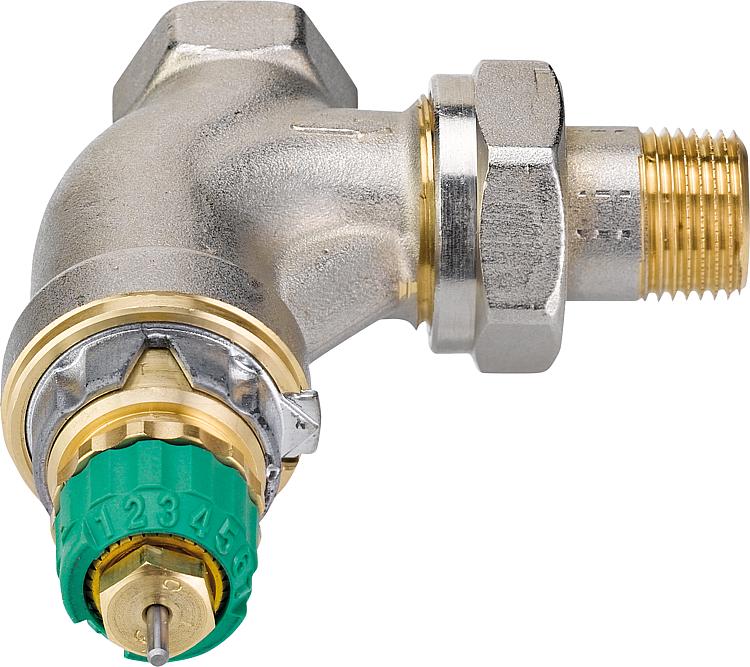 Thermostat-Ventilunterteil Danfoss Dynamic Valve RA-DV, DN10(3/8"),Eck Thermostat-Ventilunterteil Danfoss Dynamic Valve RA-DV, DN10(3/8"),Eck