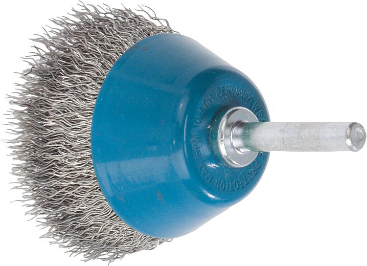 Flächenbürste Edelstahldraht 0,30 mm 40 mm, Kunststofftopf