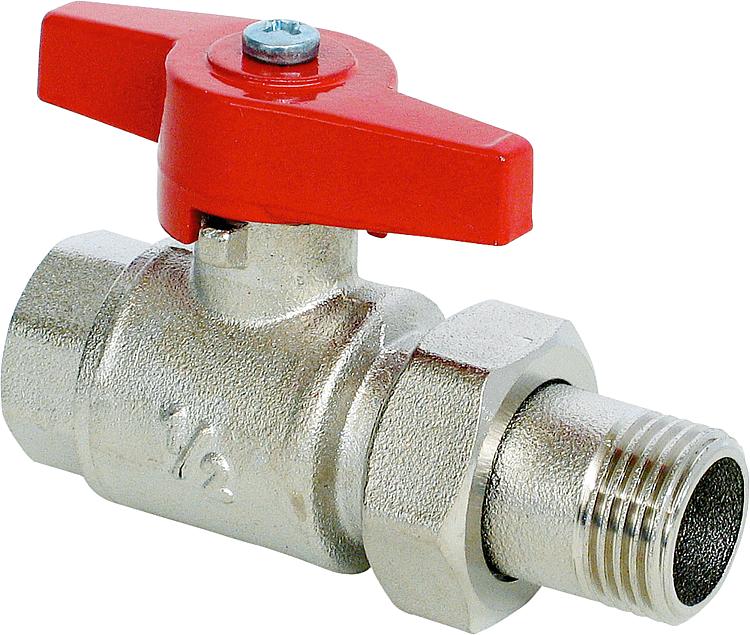 Kugelhahn mit Verschraubung Typ 350 R 1" mit Flügelgriff PN10 IGxAG Kugelhahn mit Verschraubung Typ 350 R 1" mit Flügelgriff PN10 IGxAG