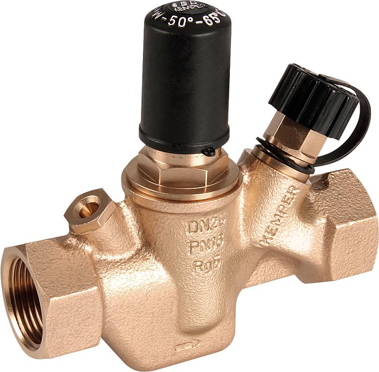 Zirkulations-Regulierventil Multitherm , 50 bis 65 °C, DN 15 (1/2"), IG Zirkulations-Regulierventil Multitherm , 50 bis 65 °C, DN 15 (1/2"), IG