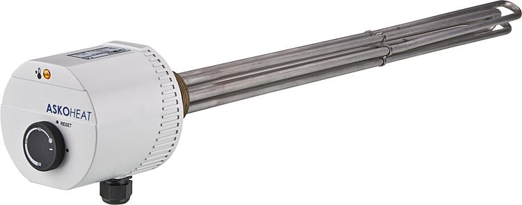 Einschraubheizkörper AHIR-BI-S-1.0 1,0 KW, 230V AC/3x400 V AC, DN40 (11/2"), Einbaulänge: 300mm Einschraubheizkörper AHIR-BI-S-1.0 1,0 KW, 230V AC/3x400 V AC, DN40 (11/2"), Einbaulänge: 300mm
