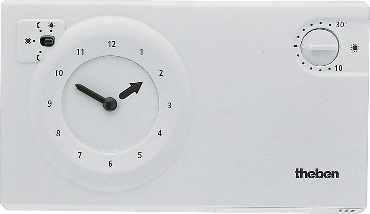 Theben-Uhrenthermostat RAM 722 weiß Steckreiter Wochenprogramm - 230 V