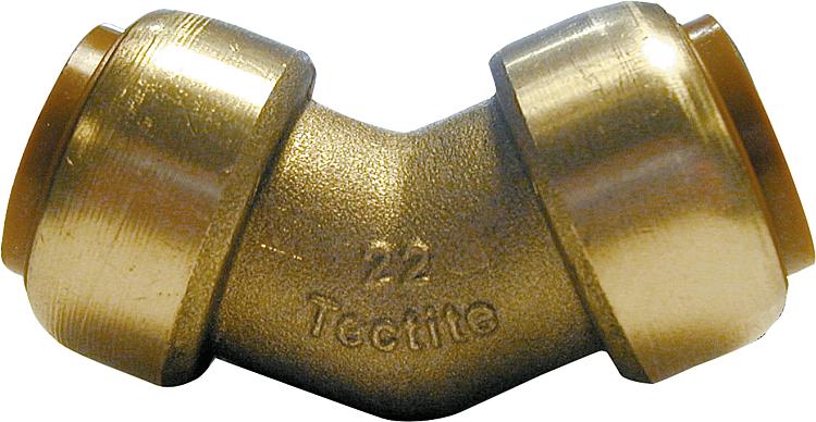Steckfitting Bogen 45°  i/i D: 15 mm