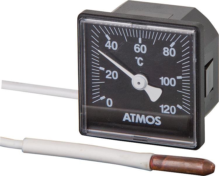 Atmos Thermometer im Kesselschaltfeld