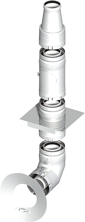Kunststoff-Abgassystem Basis Set 5 - DN080/125 Kunststoff-Abgassystem Basis Set 5 - DN080/125