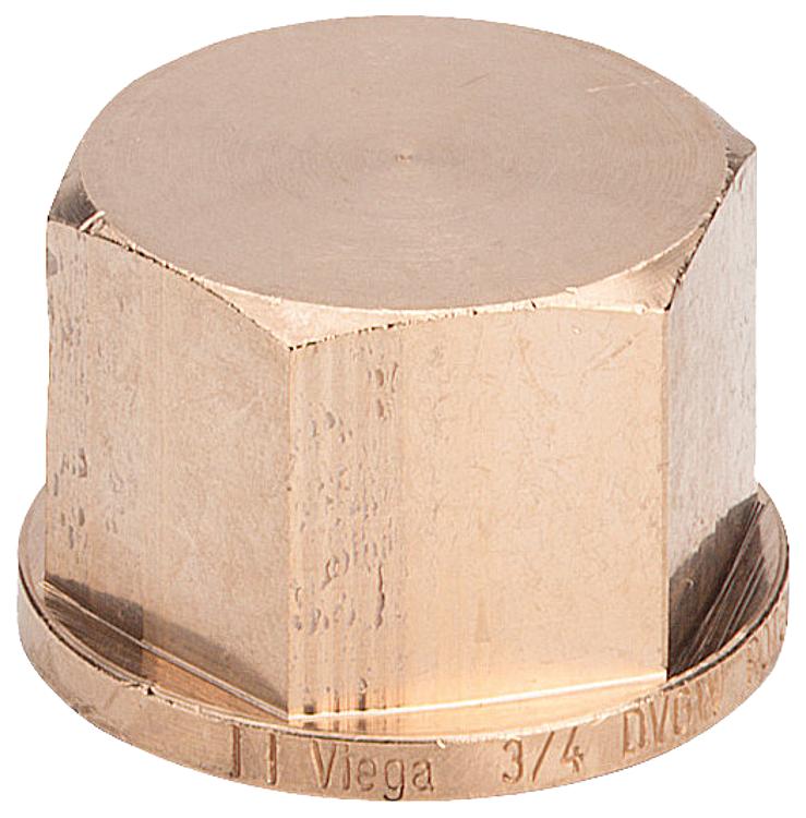 Rotguß-Gewindefitting Kappe Typ 3301 1 1/2" IG Rotguß-Gewindefitting Kappe Typ 3301 1 1/2" IG
