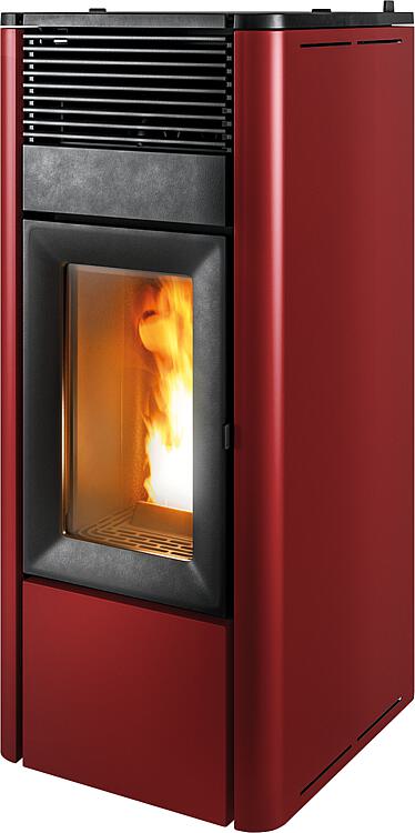 Pelletofen MCZ TEIA C. Air 10 R, Grundgerät mit Verkleidung Metall Bordeaux_304 Pelletofen MCZ TEIA C. Air 10 R, Grundgerät mit Verkleidung Metall Bordeaux_304