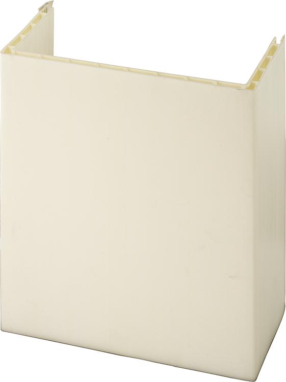 Steigstrangprofil 3-schenklig weiss, 50x100x50mm VPE = 2x3 Meter Steigstrangprofil 3-schenklig weiss, 50x100x50mm VPE = 2x3 Meter