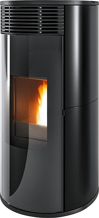 Pelletofen MCZ Pad Hydromatic 18 R, Grundgerät mit Verkleidung Schwarz Keramik plan, 17,7 KW Pelletofen MCZ Pad Hydromatic 18 R, Grundgerät mit Verkleidung Schwarz Keramik plan, 17,7 KW