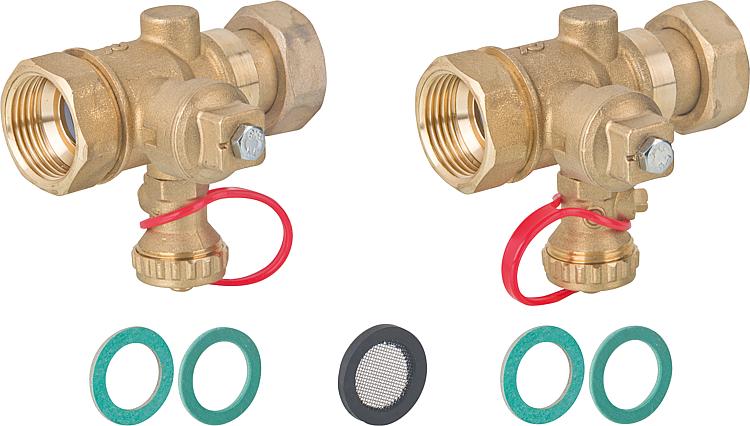 Spül- und Absperr-Set DN25(1") für Plattenwärmetauscher