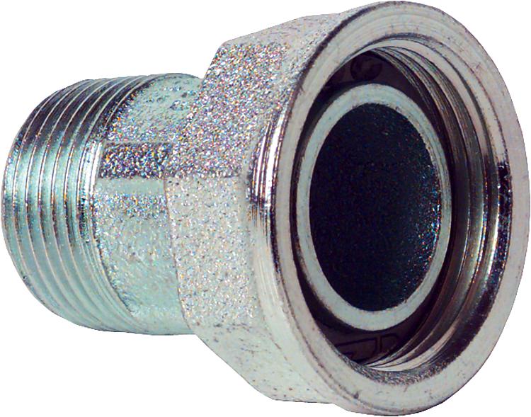 Verschraubung (Einzelverpackung!!) für Zweistutzen-Gaszähler DN25