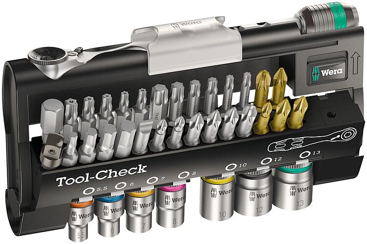 Bitset WERA Tool-Check 38-teilig inkl. Zyklop Mini Bitset WERA Tool-Check 38-teilig inkl. Zyklop Mini
