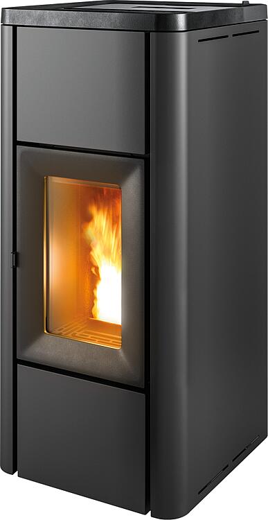 Pelletofen MCZ Mida Air 8 R, Grundgerät mit Verkleidung Schwarz Metall, 8,0 kW Pelletofen MCZ Mida Air 8 R, Grundgerät mit Verkleidung Schwarz Metall, 8,0 kW