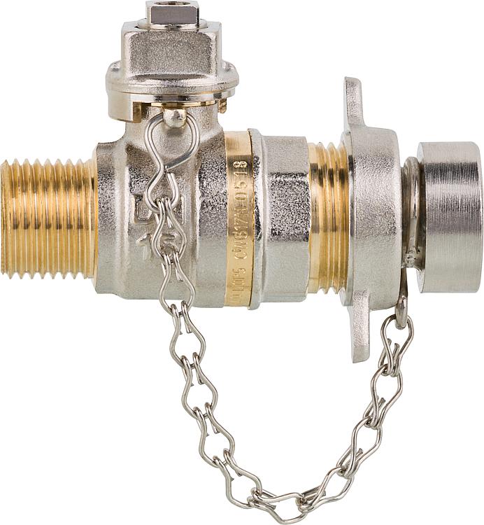 Kugelhahn Tappy Verschluss mit Vierkantkappe 1/2", ohne Griff PN40, DN15 1/2" AG Kugelhahn Tappy Verschluss mit Vierkantkappe 1/2", ohne Griff PN40, DN15 1/2" AG