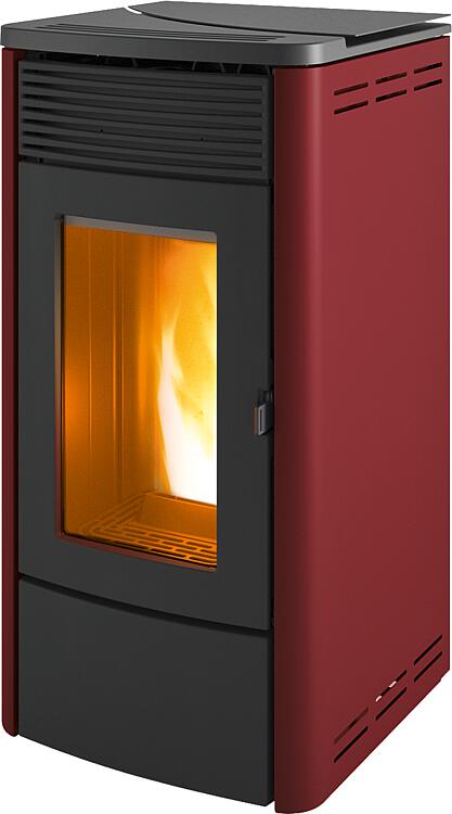 Pelletofen MCZ Tecla Air 6 R, Grundgerät mit Verkleidung Bordeaux Metall, 6,3 KW Pelletofen MCZ Tecla Air 6 R, Grundgerät mit Verkleidung Bordeaux Metall, 6,3 KW