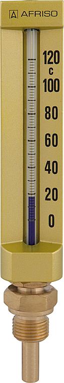 Maschinenthermometer VMTh 110 0/120 C 100mm, G1/2B MS, Gerade Maschinenthermometer VMTh 110 0/120 C 100mm, G1/2B MS, Gerade