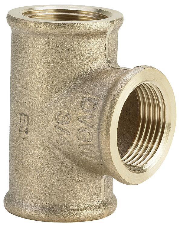 Rotguss-Gewindefitting T-Stück 1 1/2''''yp 3130 Rotguss-Gewindefitting T-Stück 1 1/2''''yp 3130