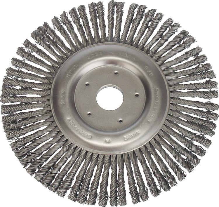 Zopfrundbürste Ø 125x6 mm Stahldraht 0,5 mm Zopfrundbürste Ø 125x6 mm Stahldraht 0,5 mm