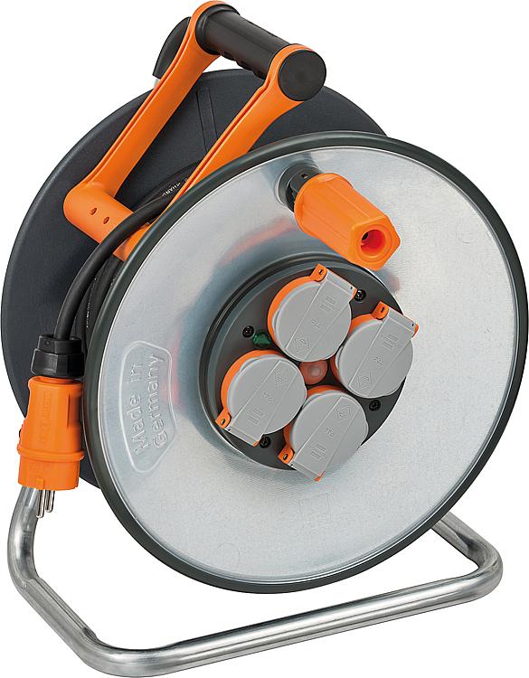 Kabeltrommel SteelCore ProfessionalLine, IP44 Farbe: schwarz, 25m Kabeltrommel SteelCore ProfessionalLine, IP44 Farbe: schwarz, 25m
