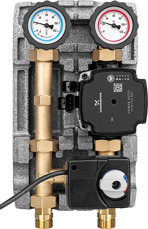 Heizkreisset Easyflow DN20 (3/4") mit 3 Wege Mischer mit Mischermotor mit Pumpe Grundfos UPM3S AUTO 15-60 Heizkreisset Easyflow DN20 (3/4") mit 3 Wege Mischer mit Mischermotor mit Pumpe Grundfos UPM3S AUTO 15-60
