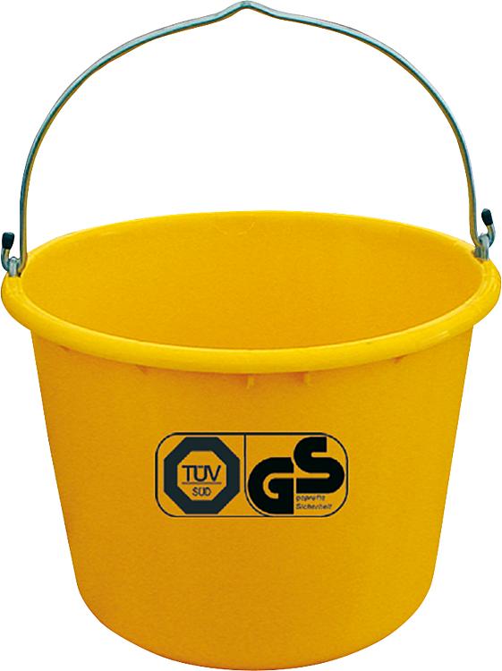 Baueimer 20 Liter gelb kranbar,TÜV VPE = 5 Stück Baueimer 20 Liter gelb kranbar,TÜV VPE = 5 Stück