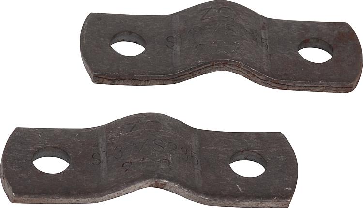 2-teilige Rohrschelle mit abge- rundeten Enden, Form A, DIN 3567 Stahl, DN 100 x 2-teilige Rohrschelle mit abge- rundeten Enden, Form A, DIN 3567 Stahl, DN 100 x