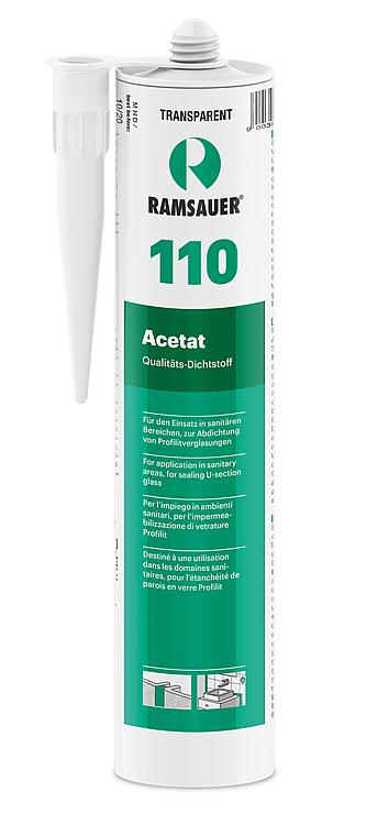 Silikon Acetat 110 silbergrau Nr. 17 RAMSAUER 310ml Kartusche Silikon Acetat 110 silbergrau Nr. 17 RAMSAUER 310ml Kartusche