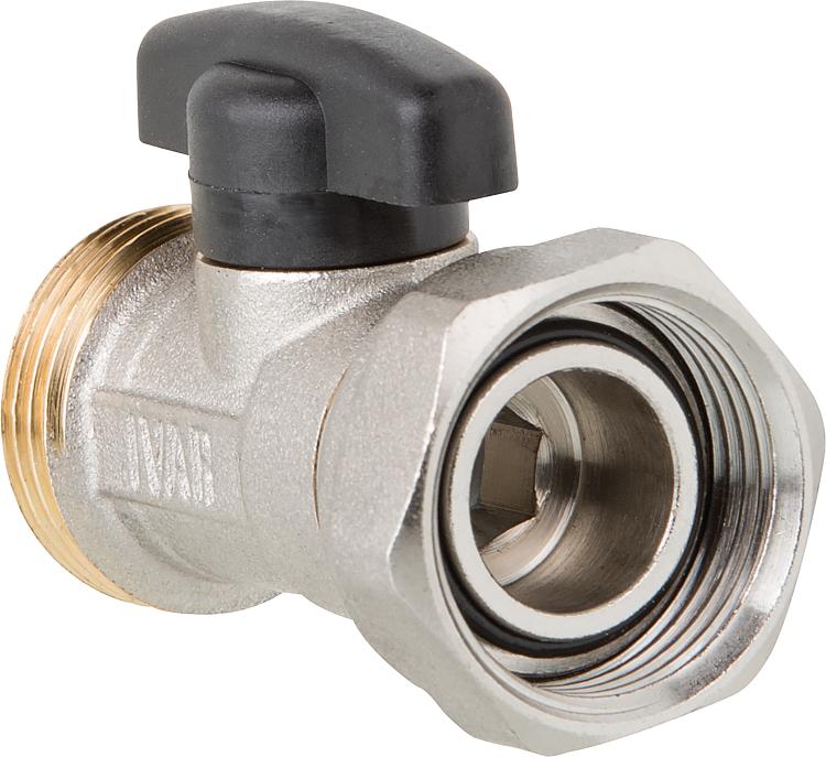 Kugelventil EUROKONUS 3/4" mit Drosselklappe und Überwurfmutter Kugelventil EUROKONUS 3/4" mit Drosselklappe und Überwurfmutter