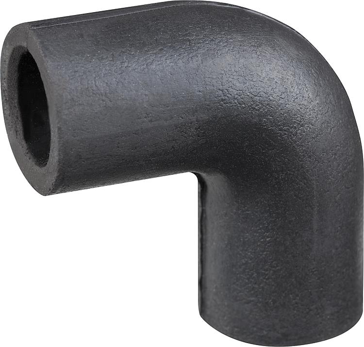 Bogen 90 aus Weichgummi 15 x 15mm, VPE= 3 Stück Bogen 90 aus Weichgummi 15 x 15mm, VPE= 3 Stück
