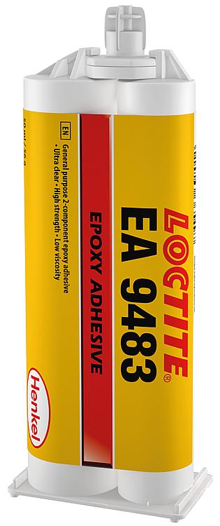 2K-Epoxidharzklebstoff hochfest / glasklar LOCTITE EA 9483 A&B 50ml Doppelkartusche mit 1 Statikmischer 2K-Epoxidharzklebstoff hochfest / glasklar LOCTITE EA 9483 A&B 50ml Doppelkartusche mit 1 Statikmischer