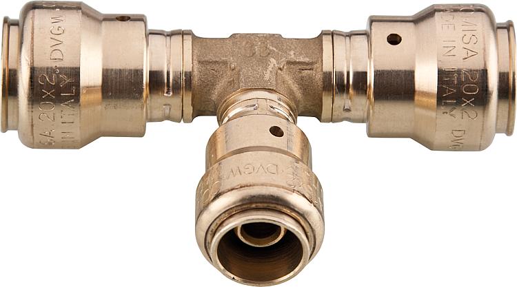Steckfitting T-Stück mittelabgang reduziert 20x16x20mm Steckfitting T-Stück mittelabgang reduziert 20x16x20mm