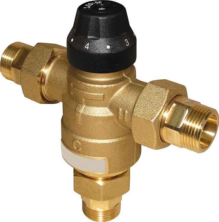 Thermomischer Easyflow Typ 729, DN20, 35-60 C, kv 2,5 Anschlüsse: AG DN20 (3/4") Thermomischer Easyflow Typ 729, DN20, 35-60 C, kv 2,5 Anschlüsse: AG DN20 (3/4")