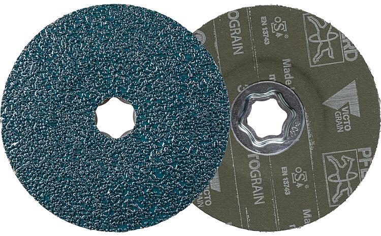 Fiberscheibe Pferd COMBICLICK, Ø 125 mm, Körnung 36