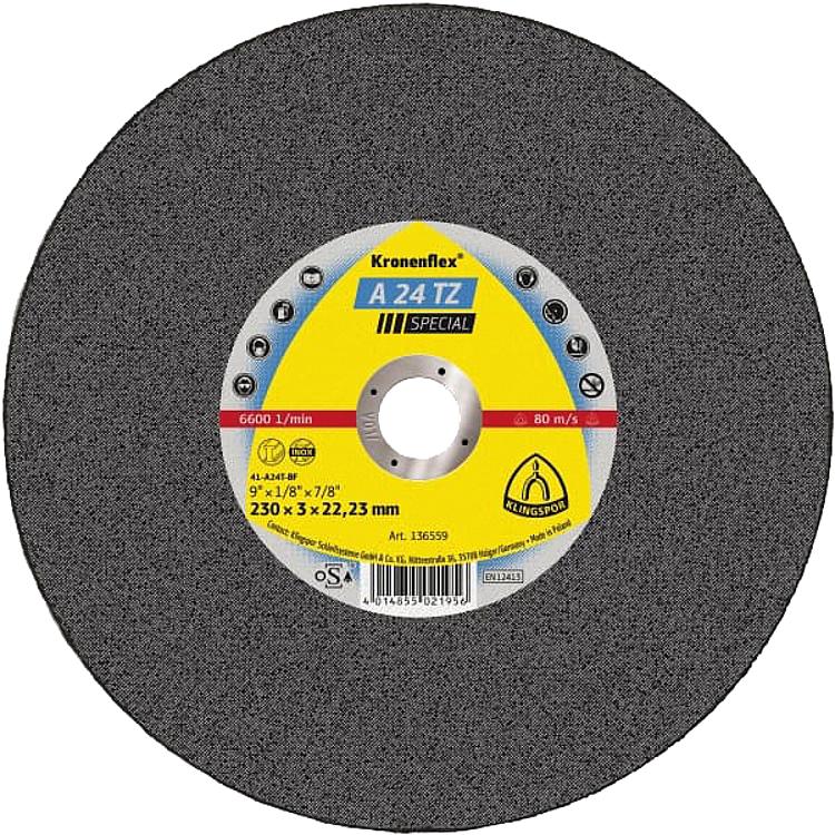 Trennscheibe KLINGSPOR A 24 TZ SPECIAL 230 x 3,0 x 22,23 mm Trennscheibe KLINGSPOR A 24 TZ SPECIAL 230 x 3,0 x 22,23 mm