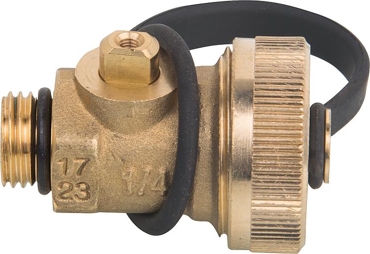 Befüll-& Entleerhahn DN8(1/4")x DN20(3/4") Schlauchanschluss für TA-Multi Befüll-& Entleerhahn DN8(1/4")x DN20(3/4") Schlauchanschluss für TA-Multi