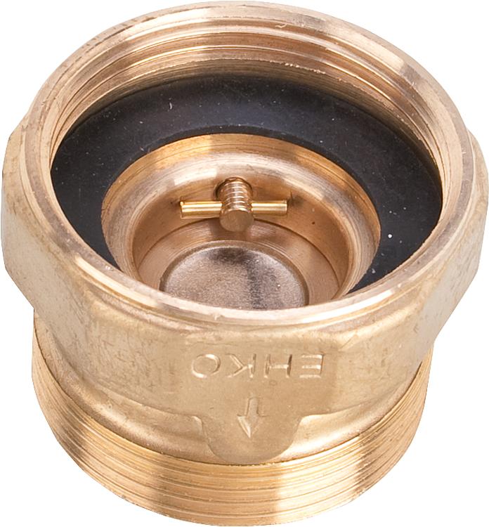 Schwerkraftbremse TS24 DN15 (1/2") mit DN25 (1") AG/IG Schwerkraftbremse TS24 DN15 (1/2") mit DN25 (1") AG/IG