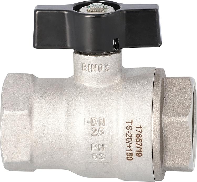 Edelstahlkugelhahn 1/2" IG/IG mit Flügelgriff Edelstahlkugelhahn 1/2" IG/IG mit Flügelgriff