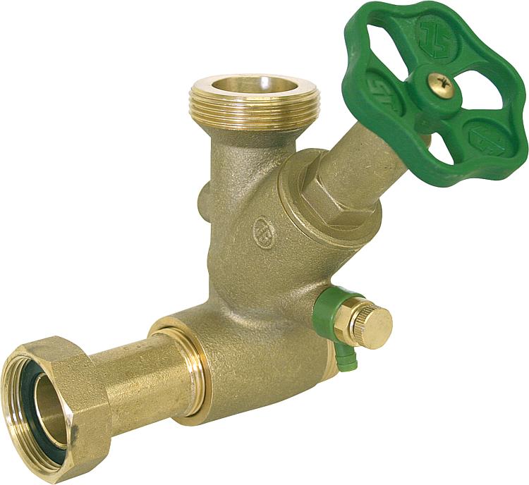Abzweig-T-Ventil 11/2" DVGW geprüft Abgang 11/2" Abzweig-T-Ventil 11/2" DVGW geprüft Abgang 11/2"