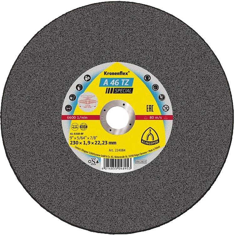 Trennscheibe KLINGSPOR A 46 TZ SPECIAL INOX gekröpft 115 x 1,6 x 22,23 mm Trennscheibe KLINGSPOR A 46 TZ SPECIAL INOX gekröpft 115 x 1,6 x 22,23 mm